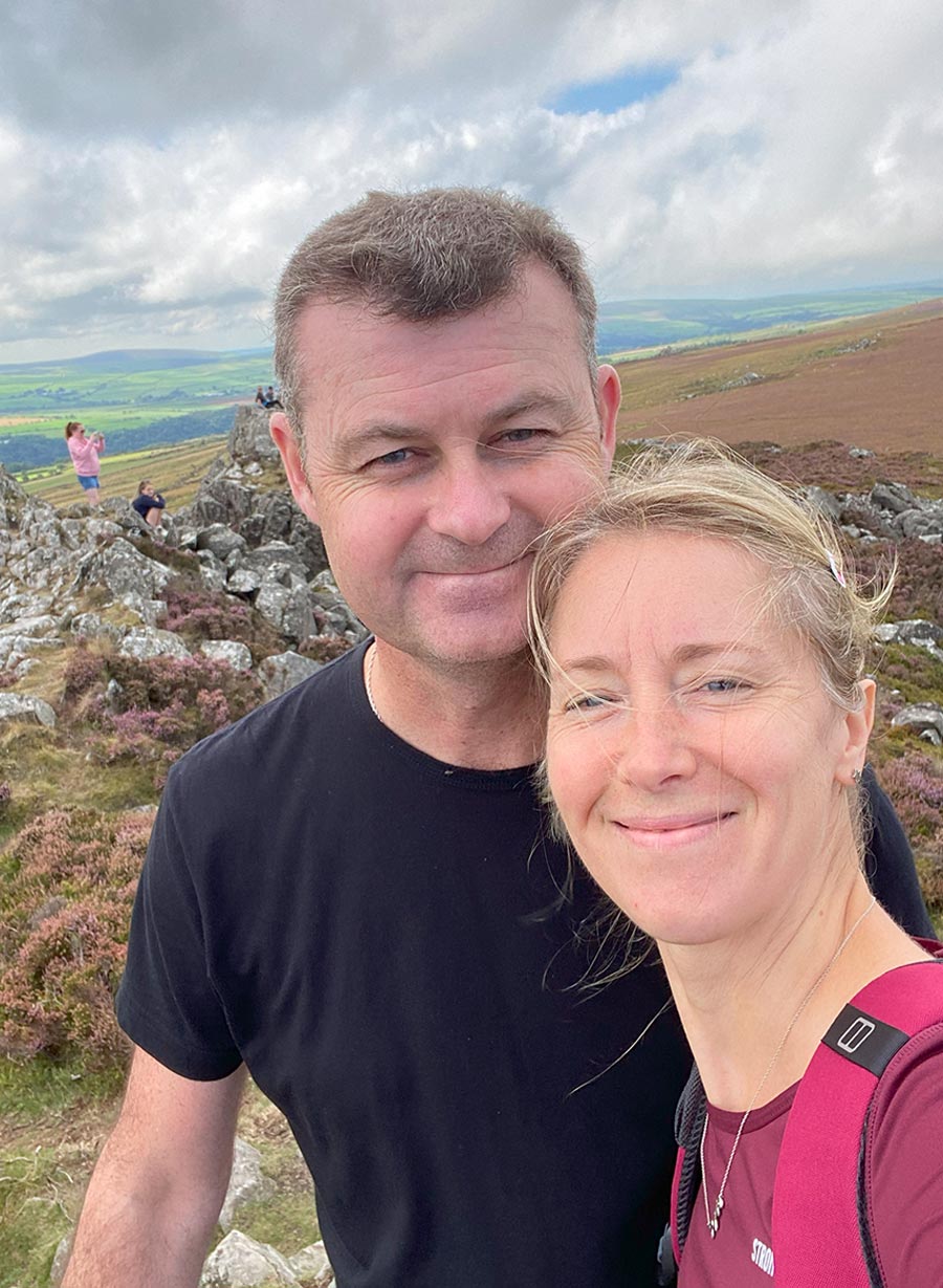 At the top of Carningli, Pembs